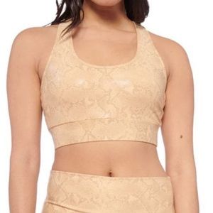 Electric Yoga Snakeskin Print Sports Bra